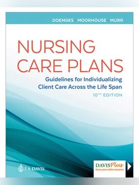 F.A. DAVIS 10th Edition Nursing Care Plans PAPERBACK TEXTBOOK